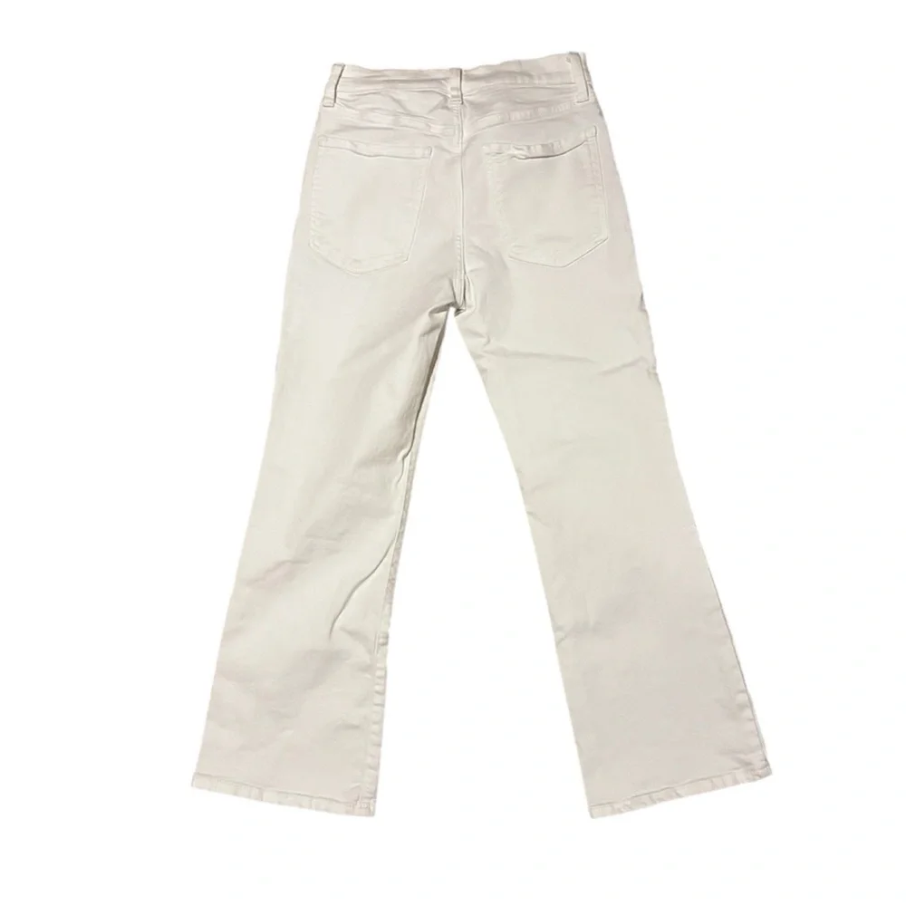 Cropped White Bootcut Jeans Banana Republic Sz 27 - Picture 5 of 9
